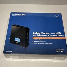 Linksys CM100 100 Mbps Cable Modem with usb and Ethernet connections