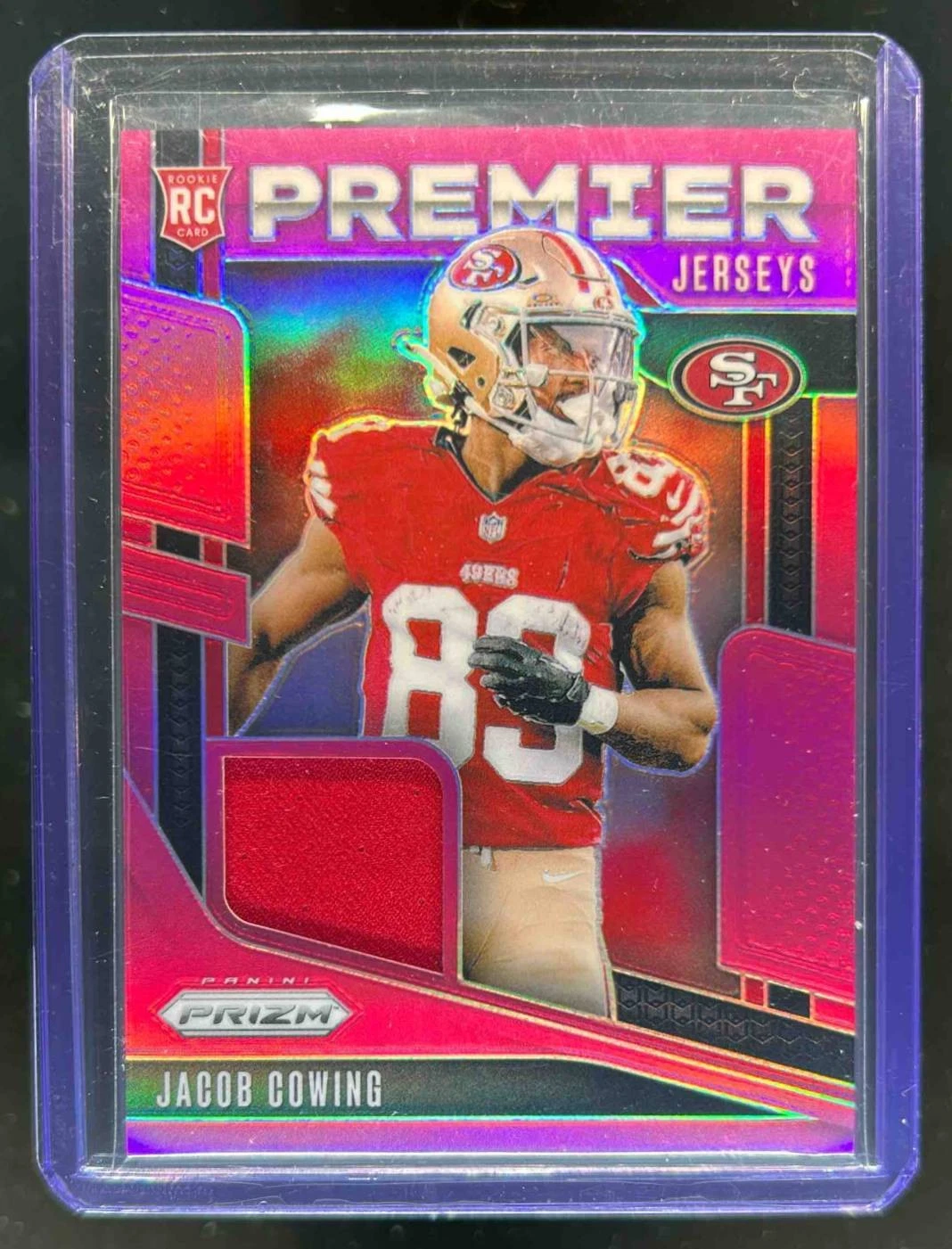Jacob Cowing Panini Prizm Premier Jerseys #PJJCG Pink Prizm