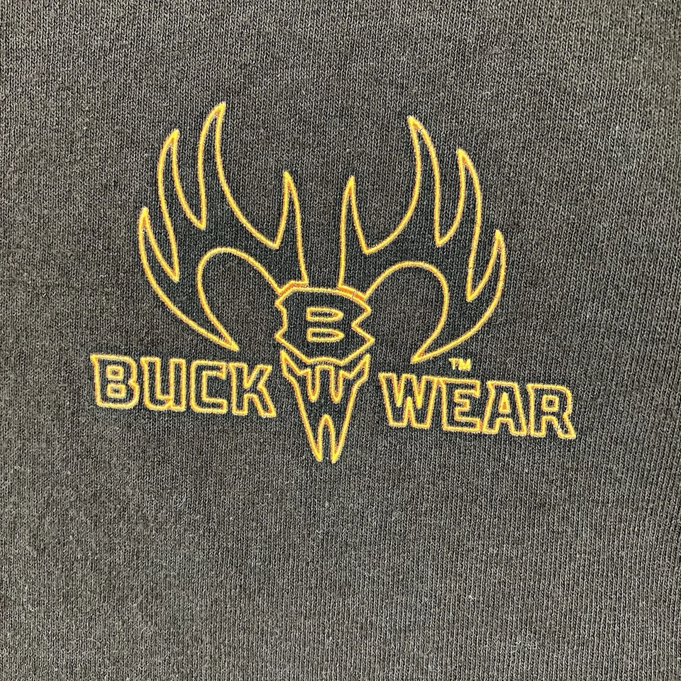 Buck носить охоты футболка мужская 2XL коричневый ретро природы графический y2k вибрации хлопок - Изображение 4 из 4