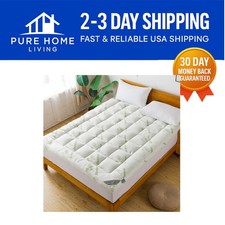 Cooling King Size Mattress Pad - Extra Thick and Breathable with Deep Pockets