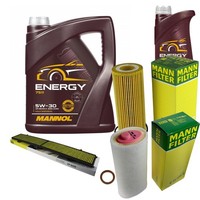 Mann Inspektionspaket 6L Mannol Energy 5W-30 FüR BMW E87 120D E91 318D E90