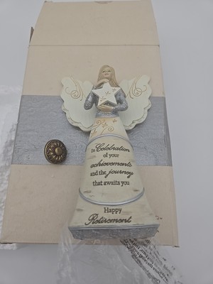 Elements Happy Retirement Angel with Star 2014 Pavilion Gift Company 82375