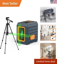 High Precision Green Laser Level Kit – Tripod Included for Accurate Leveling