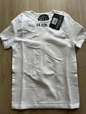 LE COL WOMEN’S SS SEAMLESS BASE LAYER L/XL WHITE NEW WITH TAGS - image 1 of 4