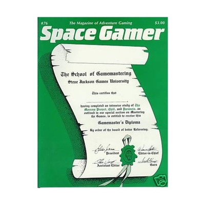 Metagaming Space Gamer   #76 ''Unauthorized Paranoia Repair Kit, DC He Mag Fair+