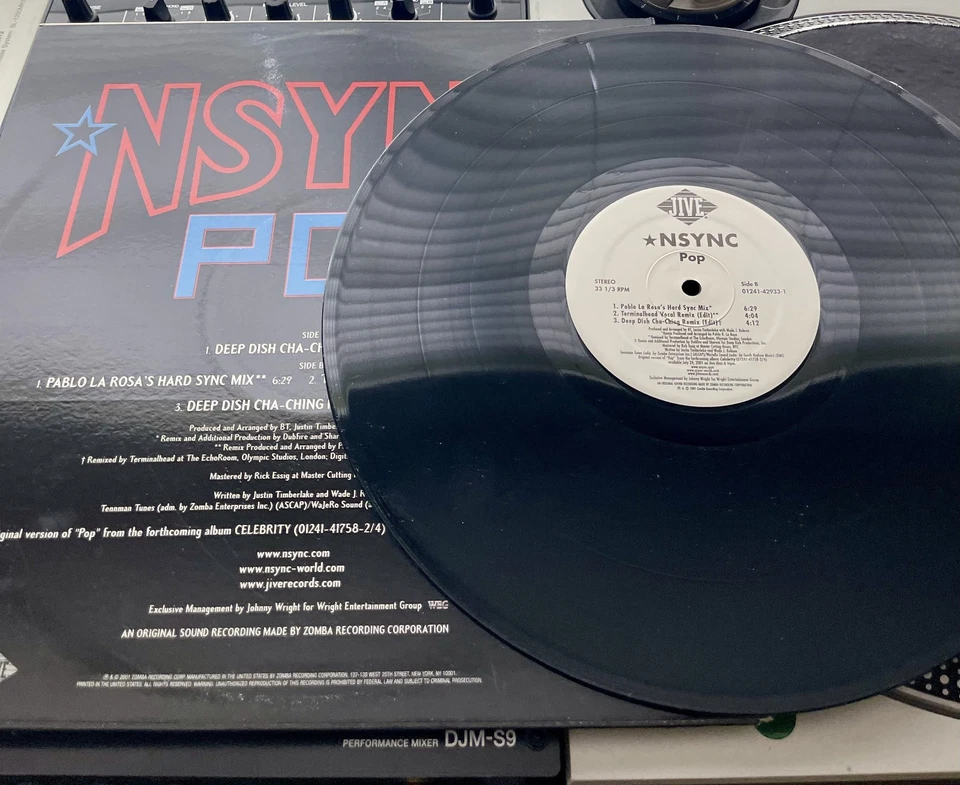 N'SYNC – Pop OG 2001 Press 12" PROMO in Picture Cover VG+/VG+ Foto 2 de 2