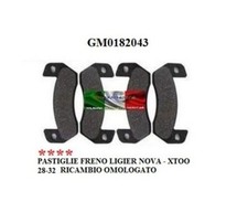 PASTIGLIE FRENO POSTERIORI LIGIER NOVA - XTOO - BE.UP GM0182043