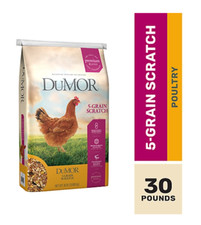 5-Grain Scratch Poultry Feed Supplement 30 lb - Natural, Nutritious Chicken Feed