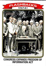 2023 Topps Heritage News Flashbacks #NF9 Freedom of Information Act - NM-MT