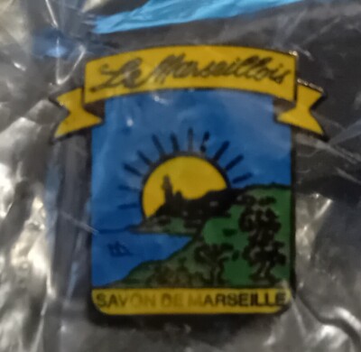 French Factory Sealed Soap Maker Pin Badge - Le Marseillois Savon De Marseille