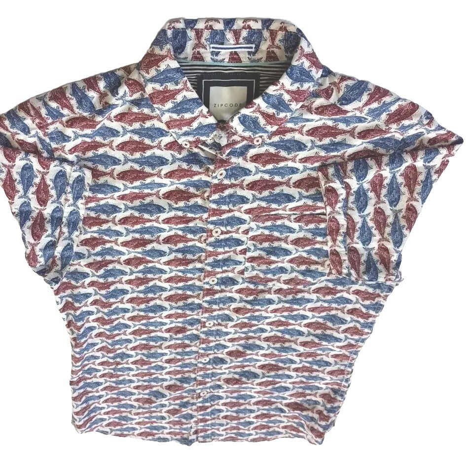 ZipCode Men Short Sleeve Button Down Performance … - image 5