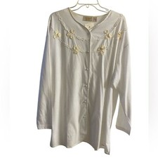 Victoria s Secrets gold label night shirt vintage white oversized Medium NWT