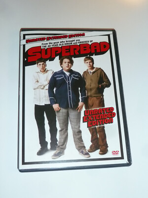 Superbad DVD comedy movie Jonah Hill Michael Cera UNRATED Extended Edition!