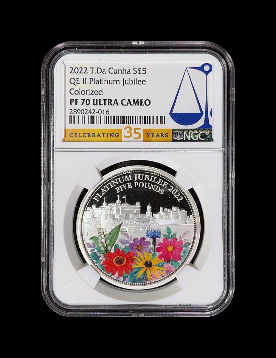 TRISTAN DA CUNHA. 2022 5 pounds, Silver - NGC PF70 - Top Pop