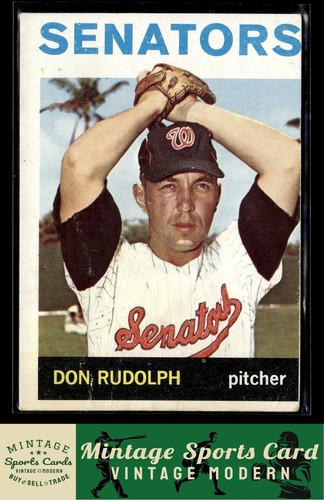 1964 Topps - Don Rudolph - #427 Washington Senators | eBay