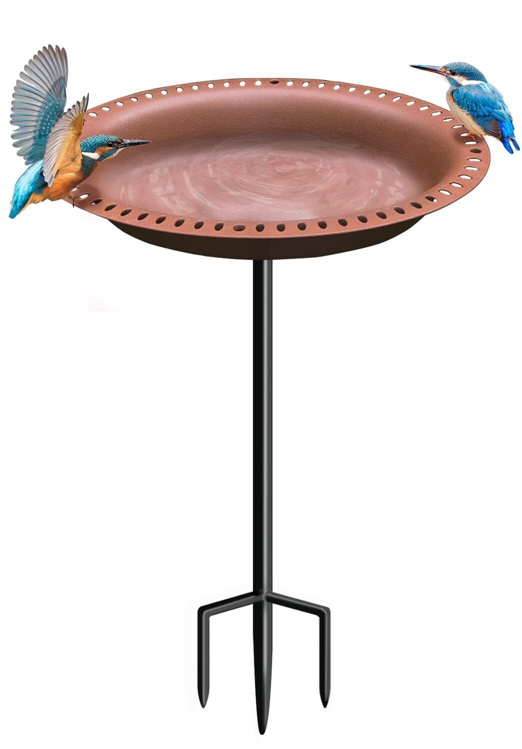 Eazielife Outdoor Bird Bath Lightweight Garden Birdbaths Freestanding