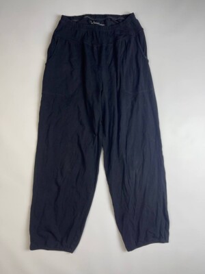 GUDRON SJODEN Black Wide Leg Relaxed Stretch Harem Pants Trousers Size S / W26