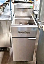 American Range AF-45- 50 lb. Thermostat Control Gas Deep Fat Fryer - 120,000 BT