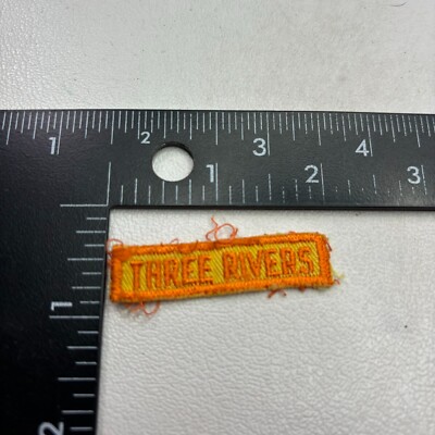Vintage c 1970s Florida THREE RIVERS State Park Tab Patch Segment 48T3 ...