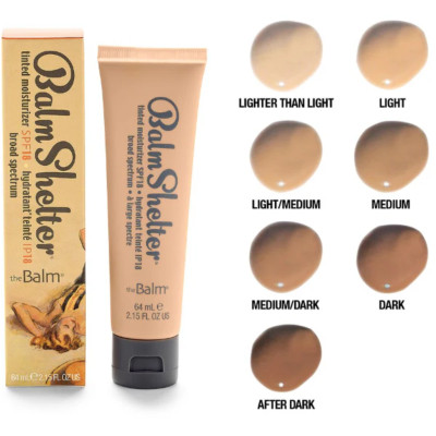 The Balm BALM SHELTER Tinted Moisturizer SPF 18 (Choose your Shade) 2.15 oz.
