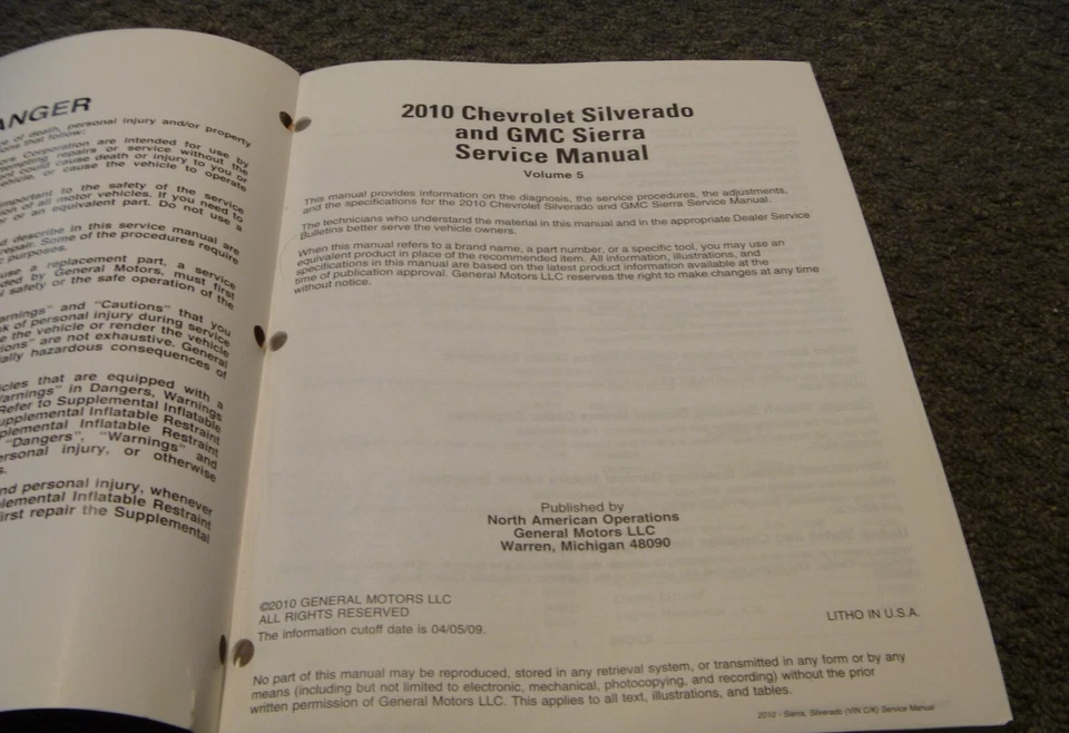 Chevrolet Silverado 2500 2010 señales de alimentación asientos de techo manual de reparación de servicio Foto 2 de 2