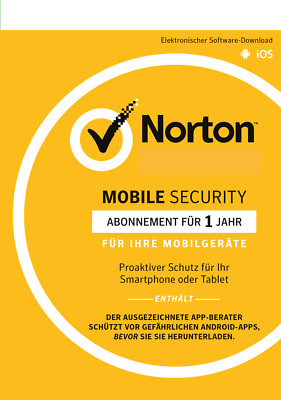 Norton MOBILE (Internet) SECURITY - 1-User / 1-Jahr - Android / KEY