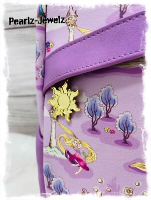 Loungefly Rapunzel Tangled Live Your Dreams Allover Mini  display picture 3