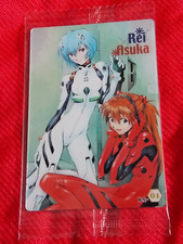 SEALED BANDAI EVANGELION Rei + Asuka FOIL HOLO COLOR CARD RA-04 ANIME 🚚 UK