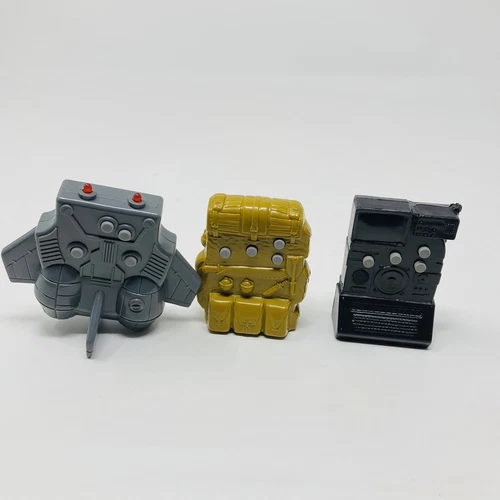 GI Joe Cobra, Major Bludd Original Accessories Backpacks Radio 1990-91, Lot Of 3