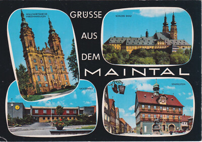 Alte Postkarte - Grüsse aus dem Maintal