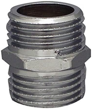 RACCORDO DOPPIO MASCHIO 3/8" - IN OTTONE CROMATO