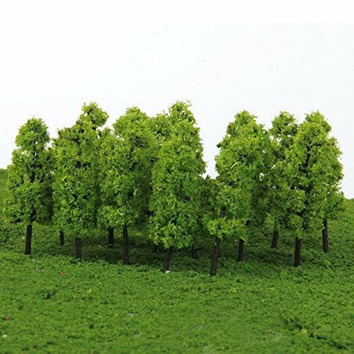 [no brand] tree pagoda 20pcs train model diorama hakodate