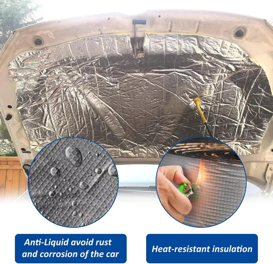 For Car Load Floor Sound Deadener Heat Insulation Mat 40*25cm*7mm 15