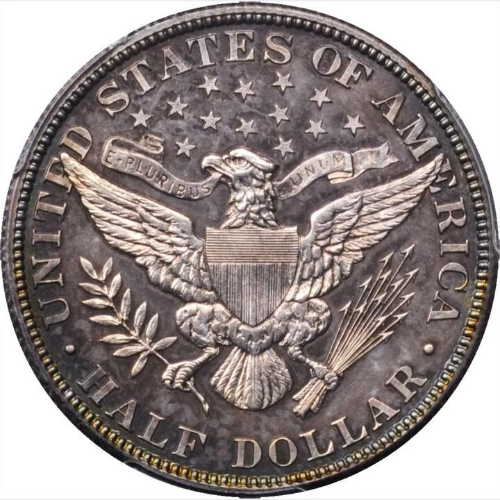 1908 PCGS PR64 Mintage 545 - 4th Lowest PROOF 🔴 Undervalued✅ Barber Half Dollar - Image 3 of 4