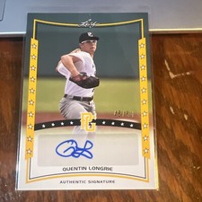Quentin Longrie 2014 Leaf Perfect Game Showcase Auto Gold #A-QL1 /50