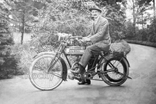 kvv-24 Man on a Rudge Multi, Motorcycle AU900. Photo