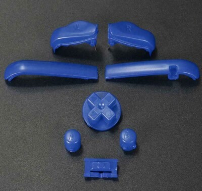 Nintendo Game Boy Advance GBA BUTTONS SET Bumper R L A B D-Pad BLUE NEW