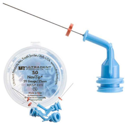 NaviTip DELIVERY TIPS -29GA 25MM, BLUE,50/PK.CONTROLLED DELIVERY 1376- ULTRADENT