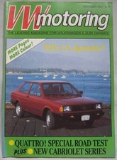 VW Motoring magazine October 1987