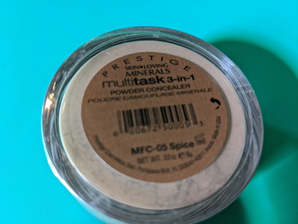 Corrector en polvo Prestige Skin Loving Minerals MFC-05 Spice maquillaje 3 en 1 nuevo Foto 3 de 4