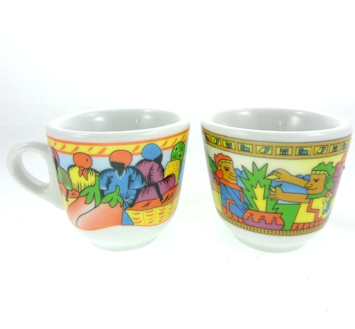 ◇Hieta◇ Maya / Espresso 2pc Set Saturnia Aztec Mayan Garden African Village Espresso