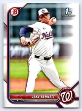 2022 Bowman Draft #BD-141 Jake Bennett Washington Nationals BASEBALL