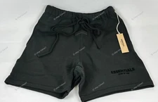 FEAR OF GOD ESSENTIALS SHORTS "STRECH LIMO BLACK" SIZE LARGE AUTHENTIC