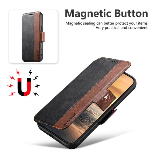 For iPhone 16 15 Plus 14 13 12 Pro Max Magsafe Magnetic Wallet Case Flip Cover - Picture 53 of 56