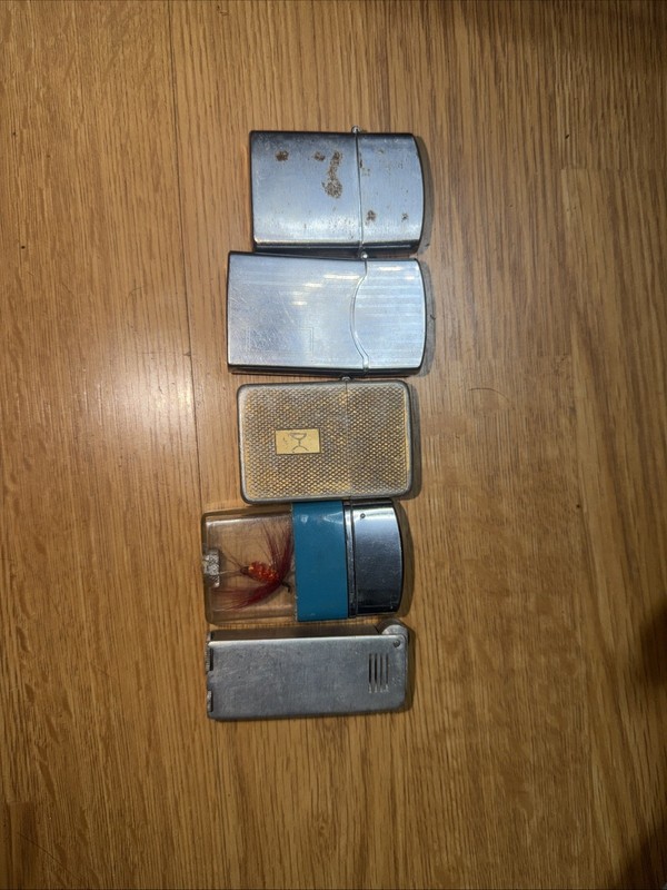 Vintage Lighter Lot (Not Working) Reliance, Storm King, Firefly, And More