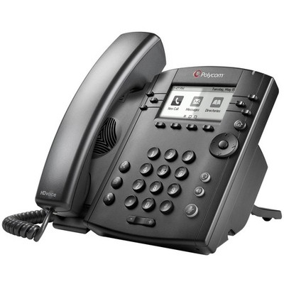 Polycom VVX 301 IP Telefon 6-Line Desktop Phone 2200-48300-025 VoIP Business SIP