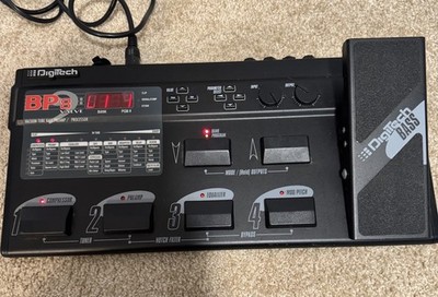 Digitech BP8 Valve Vacuum Tube Bass Guitar Multi Effects Pedal w/ Adaptor