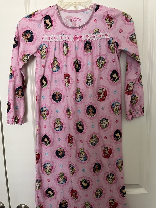 Disney princess nightgown girl size 8 brushed cotton