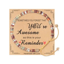 Inspirational Gift Bracelets for Women Healing Natural Stone Beaded Bracelets...