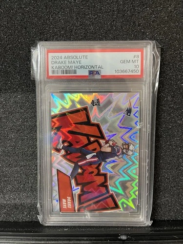 2024 Panini Absolute - Kaboom! Horizontal Drake Maye #8 (RC) PSA10